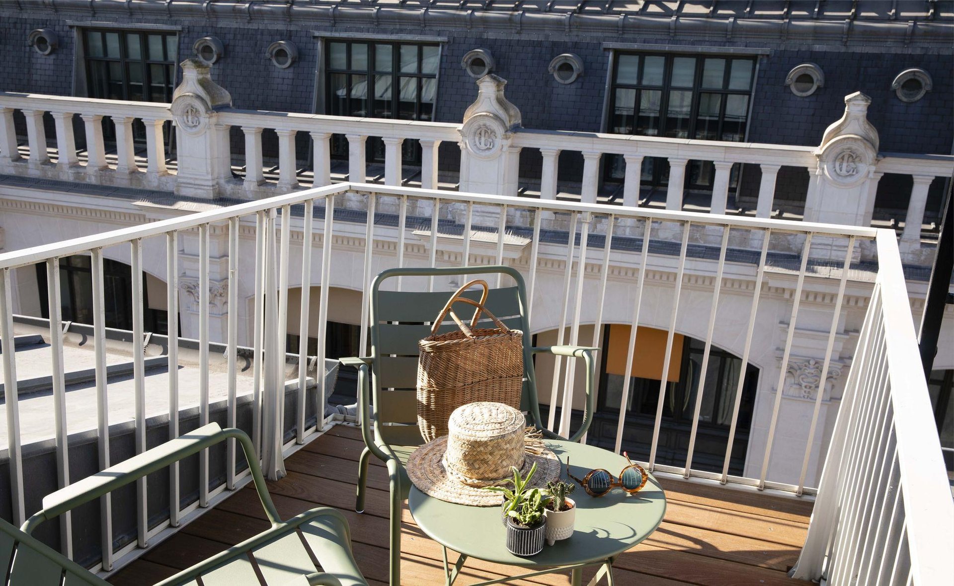 Une chambre avec terrasse près l'Opéra de Paris à l'hôtel Gramont